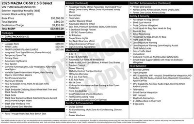 2025 Mazda Mazda CX-50 2.5 S Select Package