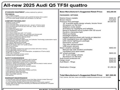 2025 Audi Q5 2.0T Premium Plus quattro