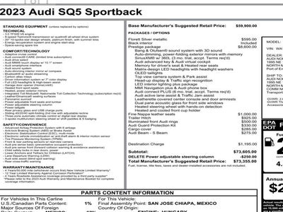 2023 Audi SQ5 Sportback Prestige quattro